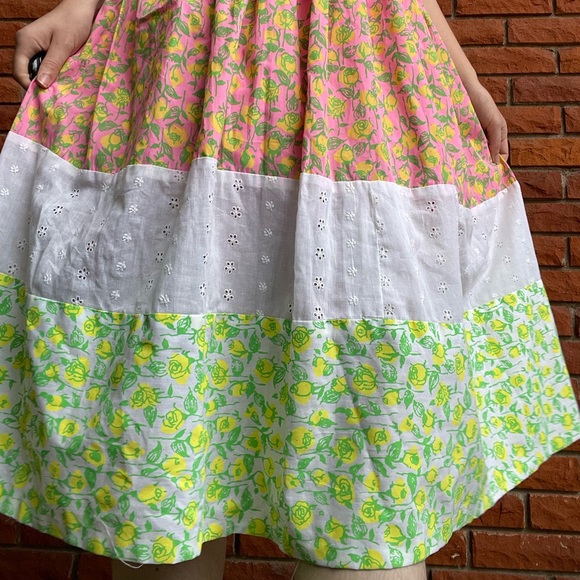 Vintage Lily Pulitzer floral colour block dress - Picture 15 of 16